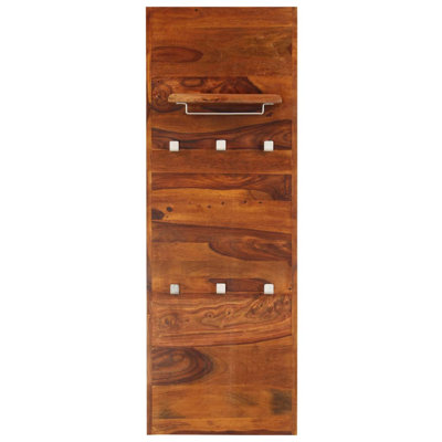 Portemanteau en bois de sheesham massif 46,5 po x 15,7 po
