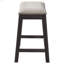 Tabouret de comptoir Fordham gris sans dossier (ensemble de 2)