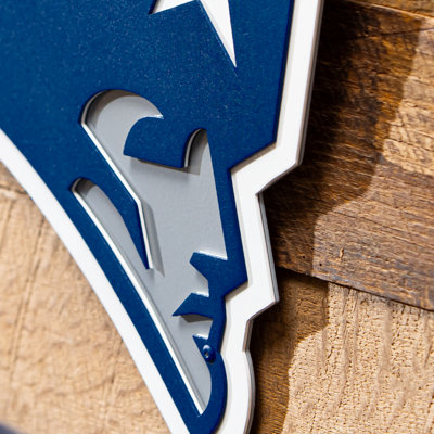 New England Patriots Layered Metal Wall Art