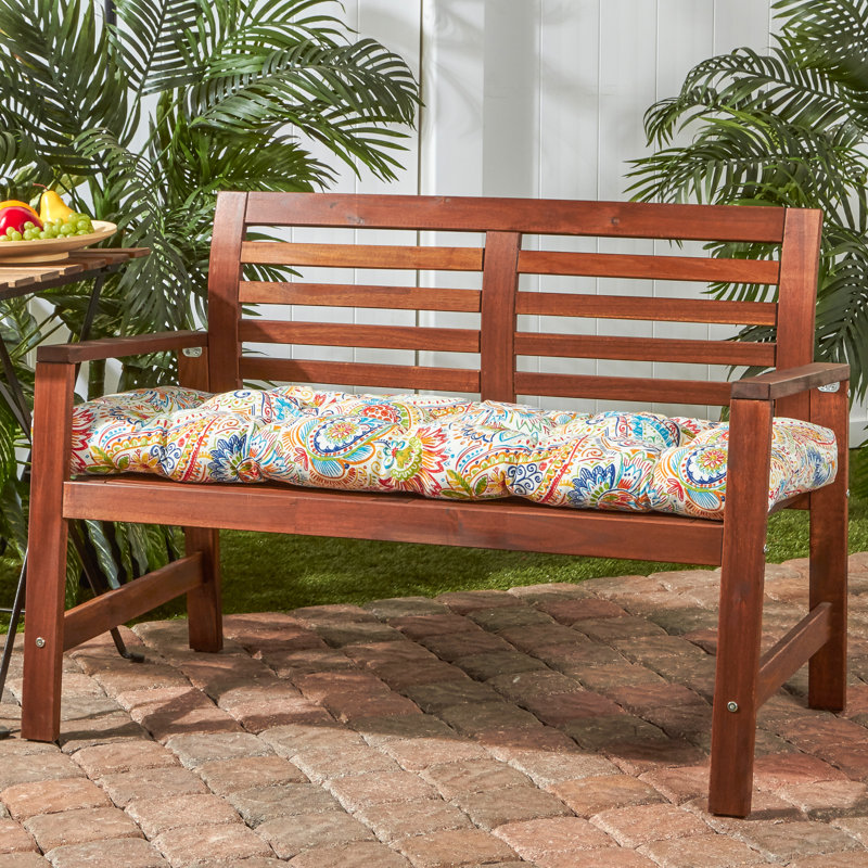 Shipton Outdoor Bench Seat Cushion, Jamboree, 5", 51" W x 18" D