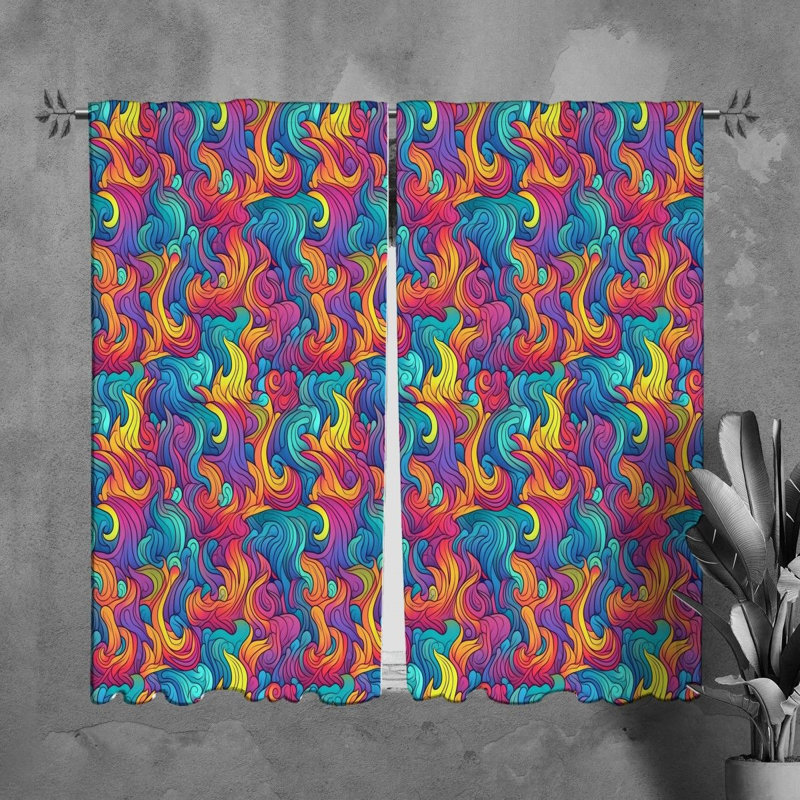 Paire de rideaux obscurcissant en polyester Raydell, L 20 po x H 61 po