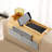 Couch Cup Holder Tray,4 In 1 Couch Arm Table With Side Storage Pocket,Couch Arm Tray Anti-Slip, Bamboo Couch Table For Drinks, Snacks, Cup, Remote And Phone For Most Armrests On Couches