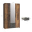 3 Door Manufactured Wood Wardrobe