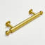 Satin Brass Sweet 3-3/4" Centers Solid Brass Drawer Pull-770070396