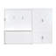 Grand lit escamotable mural avec placard