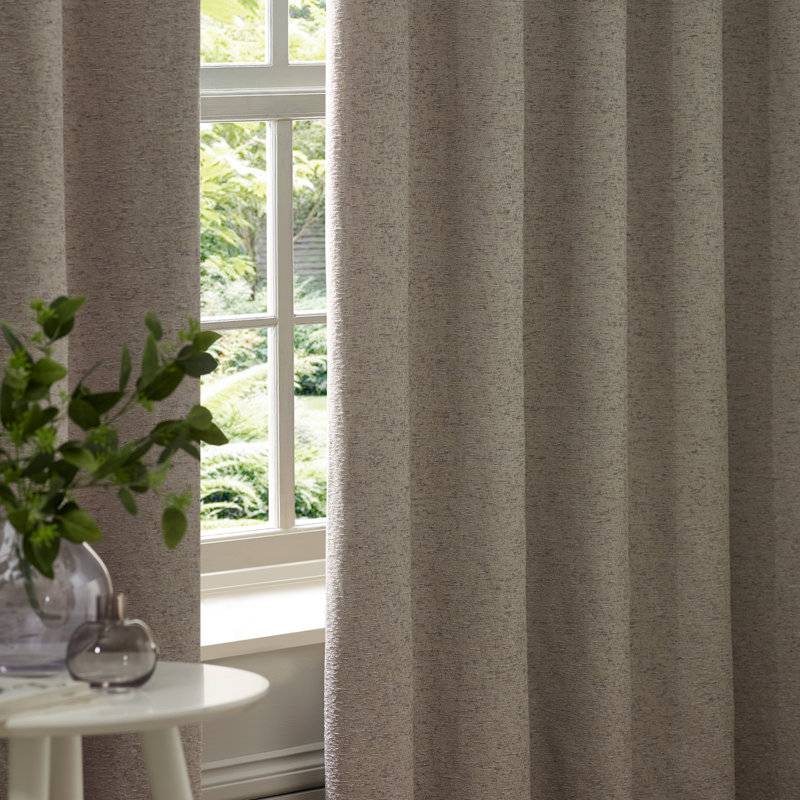 Galaxy Room Darkening Curtain Panel Pair, Silver, 168cm Width x 183cm Drop