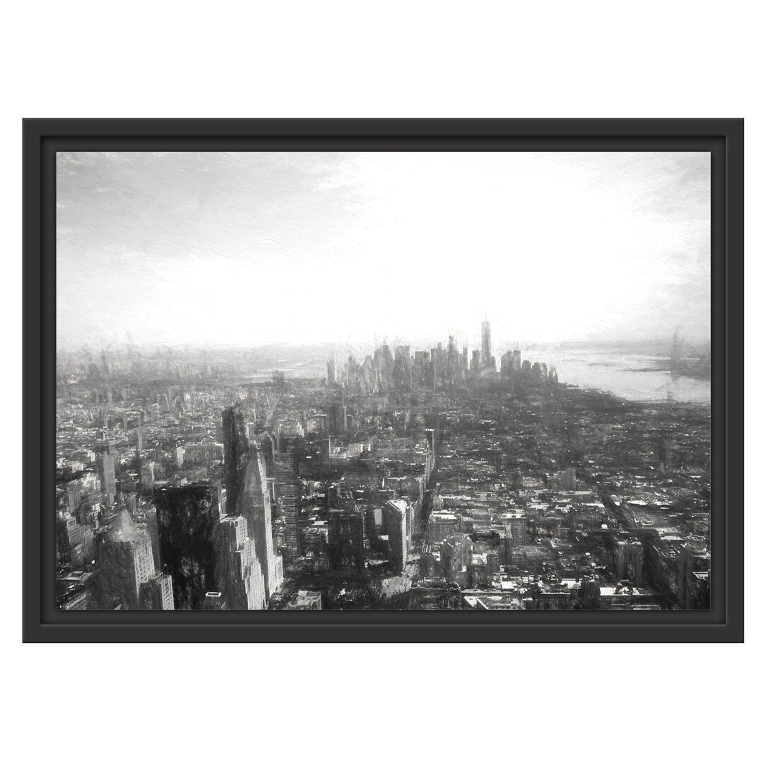 Gerahmtes Wandbild New York City Panorama Kunst