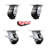4 Piece Glass Filled Nylon Caster Set