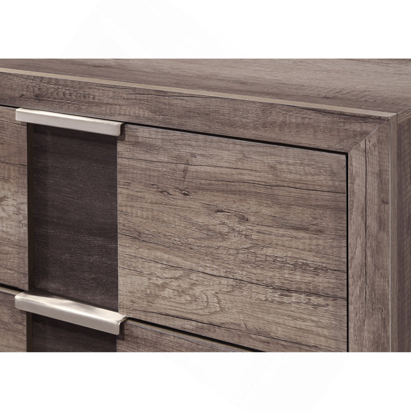 Table de chevet contemporaine 1Pc, Brun