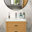 Plateau de meuble-lavabo simple blanc 28 po x 19 po avec 1 trou de robinet et trop-plein (lavabo seulement)