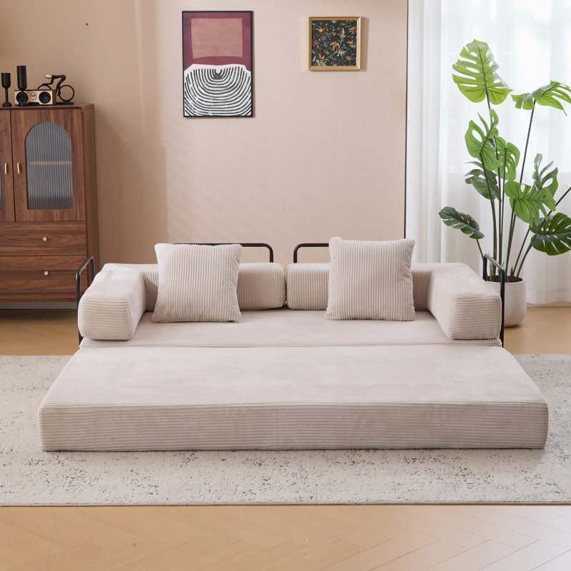 Convertible Sleeper Sofa - Foldable Floor Couch