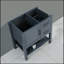 Meuble-lavabo gris 30 po Saibe