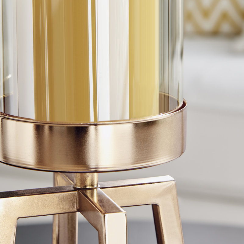 2 Piece Metal Tabletop Hurricane Set