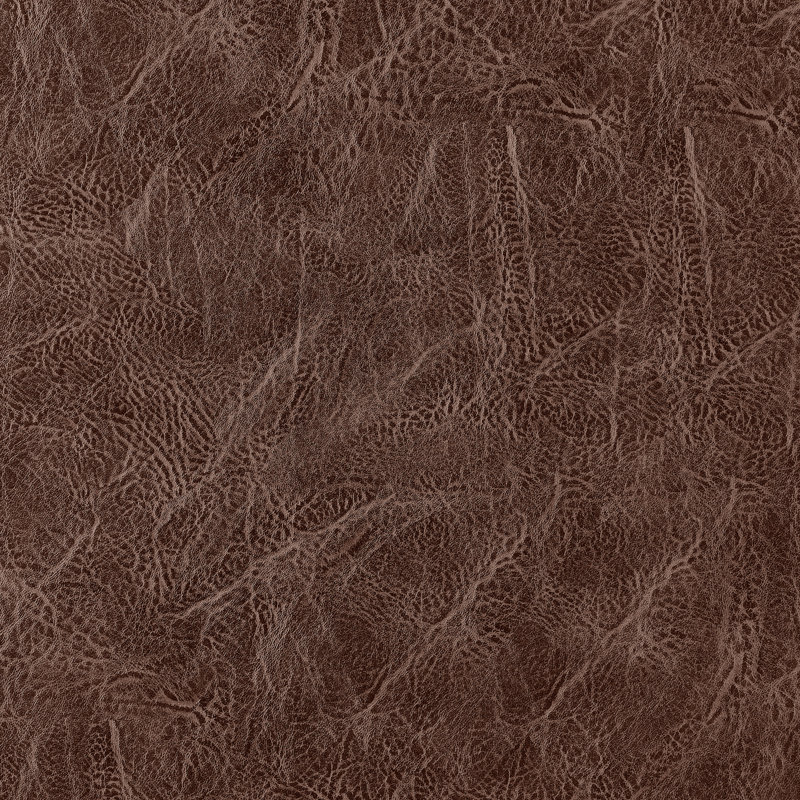 Yaseen 18'' H Upholstered Side Chair, Faux Leather, Dark Brown