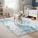 modern abstract print rug