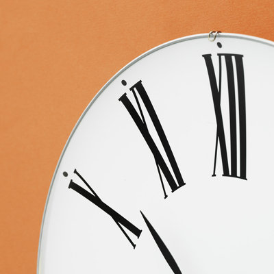 Roman Metal Skeleton Wall Clock