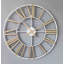 Mucklen Metal Wall Clock – Vintage Decorative Wall Clock with Hand-Finished Frame for Living Room, Kitchen or Office
