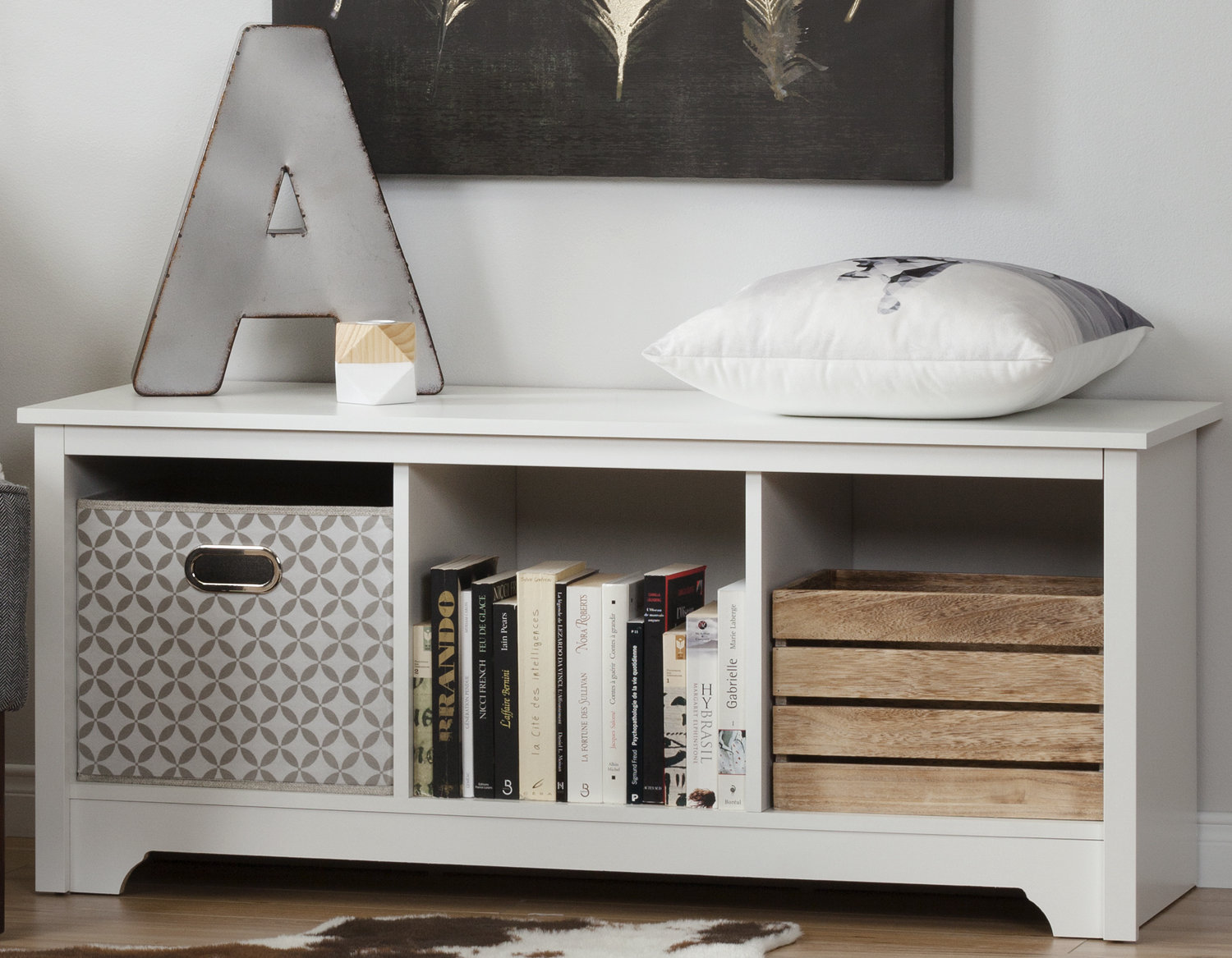 South Shore Vito Storage Bench & Reviews | Wayfair
