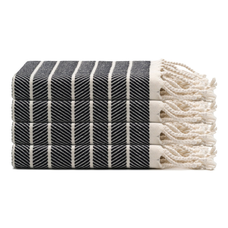 Ensemble de serviettes Cloud, Noir