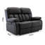 Deneka 2 Seater Linen Reclining Sofa-667119020