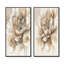 2 pièces sur toile - Fleur beige simple-1820579311-1820579304