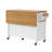 52'' Kitchen Island with Drop Leaf, Embossed Texture Kitchen Island on Wheels with Spice Rack, Towel Rack, 2 Doors and 5 Drawers-558130779