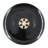Snowflake Plate - Set of 8 - 8"Dia. - Black/White