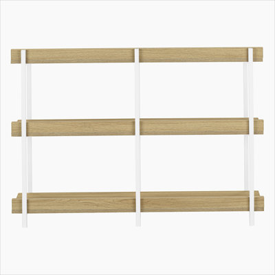 Accent Table, Console, Entryway, Narrow, Sofa, Natural Laminate, Black Metal, Contemporary, Modern
