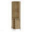 5-Bottle 2-Shelf Bar Storage Cabinet