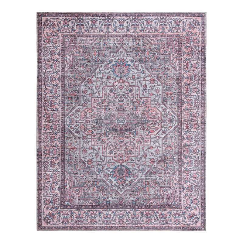 Tapis oriental beige / rose Guyer, Rectangle 10 pi 6 po x 13 pi