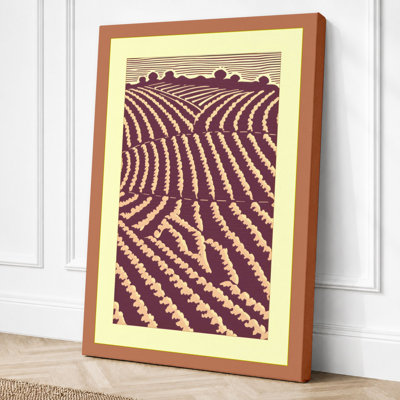 Fields at Harvest Vintage - Wrapped Canvas