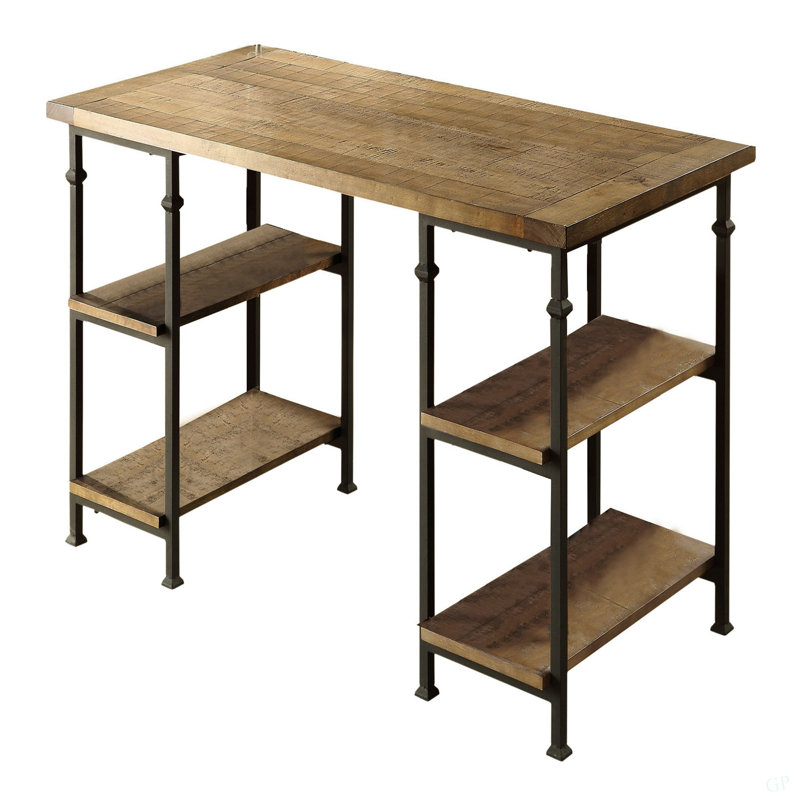 Table de bureau vintage 1 pièce avec 4 tablettes ouvertes