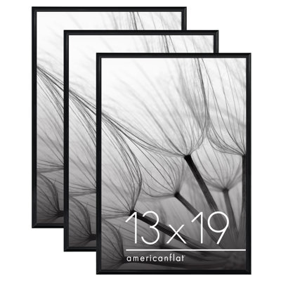 Malaya 3 Pack Lightweight Poster Frames Slide-In Photo Frames with Buildable Molding