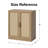 Rattan Storage Cabinet with Adjustable Shelves-128549-4129927