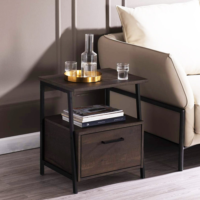Table de bout avec rangement Alderside