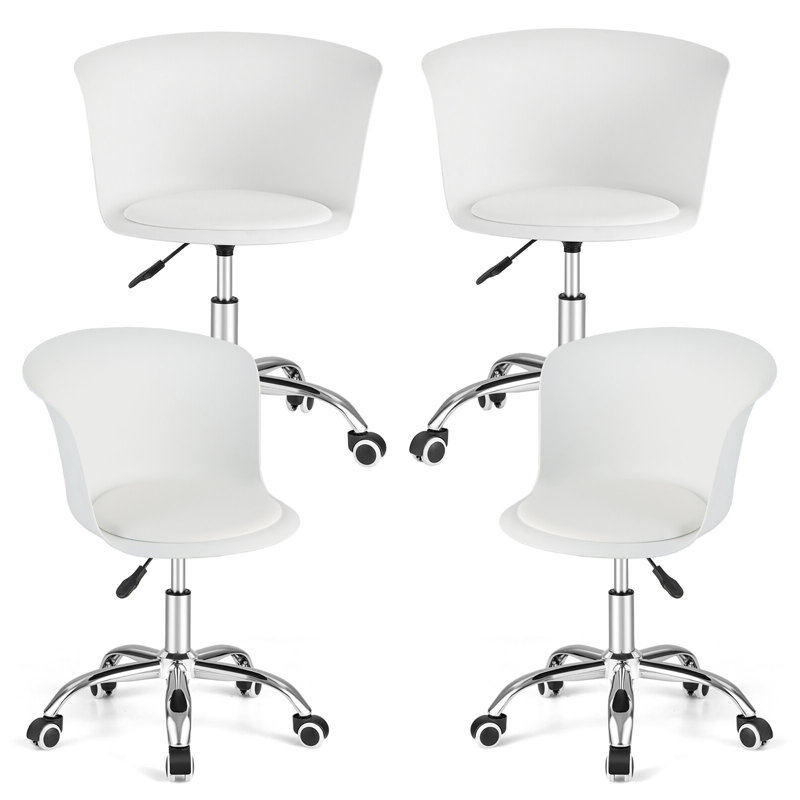 Chaise de bureau Lorayn, Blanc