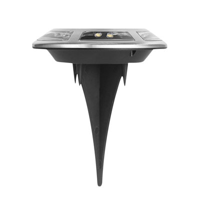 Circular Solar 12LED Stainless Steel Solar Lamp Buried Lamp Wall Lamp Grass Courtyard Lamp Small Street Lamp