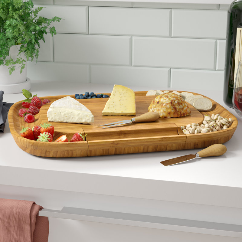 August Grove® Savala Bamboo Cheese Board
