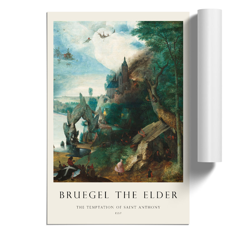 The Temptation of Saint Anthony Print by Pieter Bruegel The Elder - Frameless Print, 42cm H x 30cm W x 0.1cm D