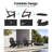 HDPE Foldable Adirondack Rocking Chairs with Retractable Ottoman-765421358