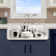 Houzer 33 in  Fireclay Apron Front Farmhouse Kitchen Sink w/ Strainer, Grid - PTG-4300 WH-C