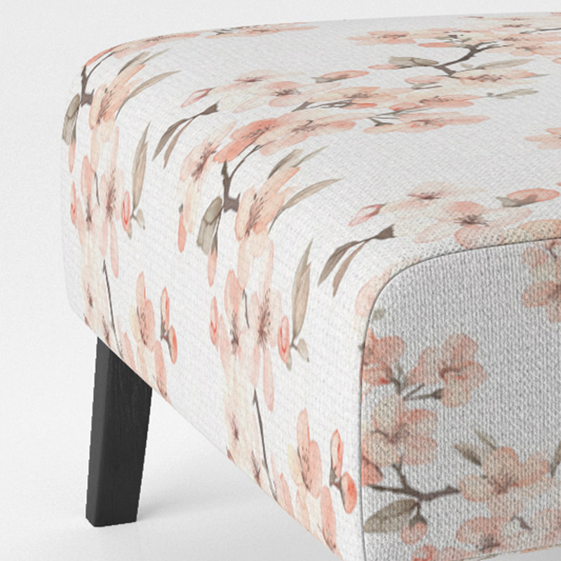 Fauteuil de chambre Floral, Pantoufle sans accoudoirs