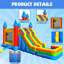 Toboggan aquatique de qualité commerciale avec piscine pour enfants (sans ventilateur) GOOSH 16 'X 31'