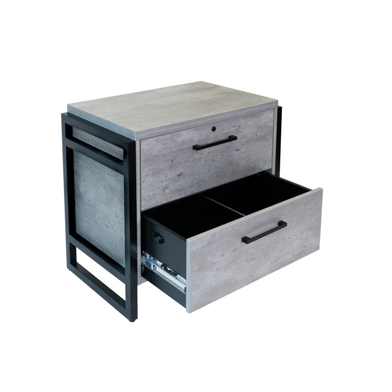 34'' Wide 2 -Drawer File Cabinet, Gray
