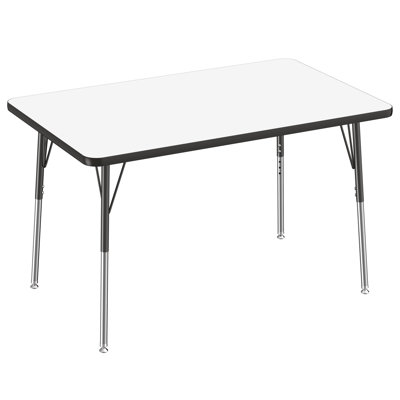 Rectangle Dry-Erase Activity Table with Adjustable Legs -  Factory Direct Partners, 10172-DEBK