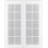 Porte française double pré-montée en verre givré Palladio Active 10-Lite