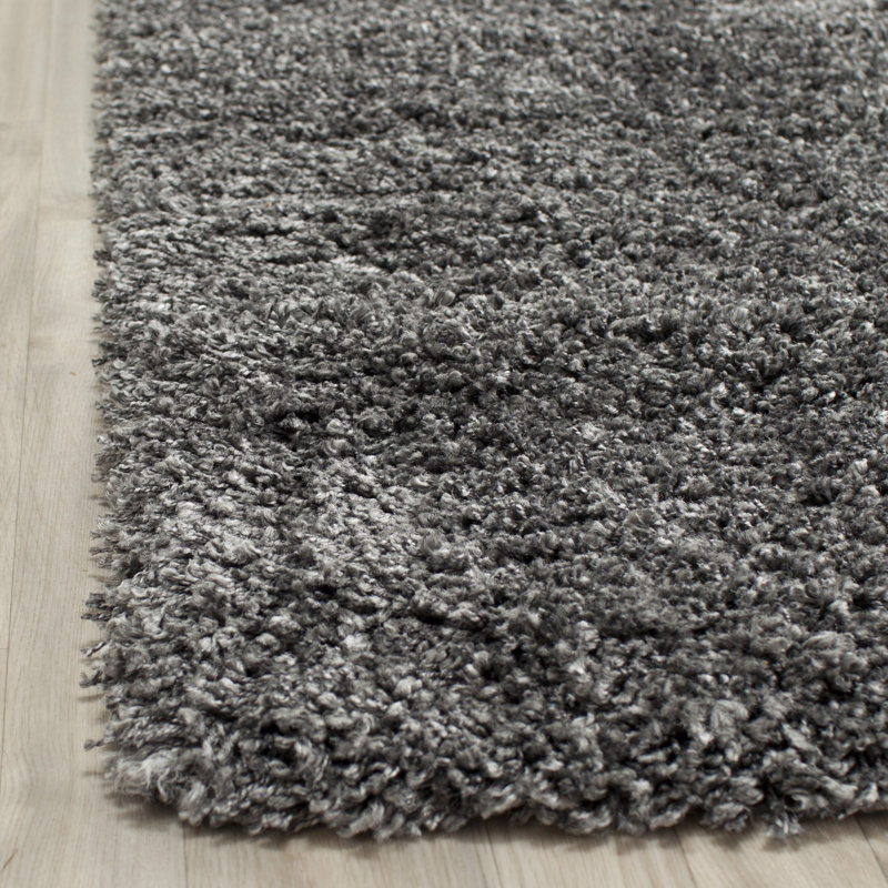 Delane Dark Gray Area Rug, Rectangle 4' x 6'