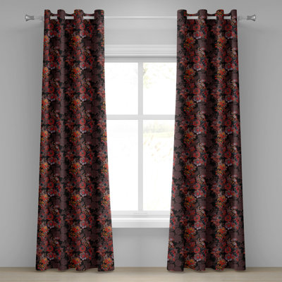 Sateen Blackout Curtains / Drapes Pair