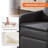 Marcisha Swivel Rocking Recliner Chair, Rocker Nursery Glider Chair-1373999246