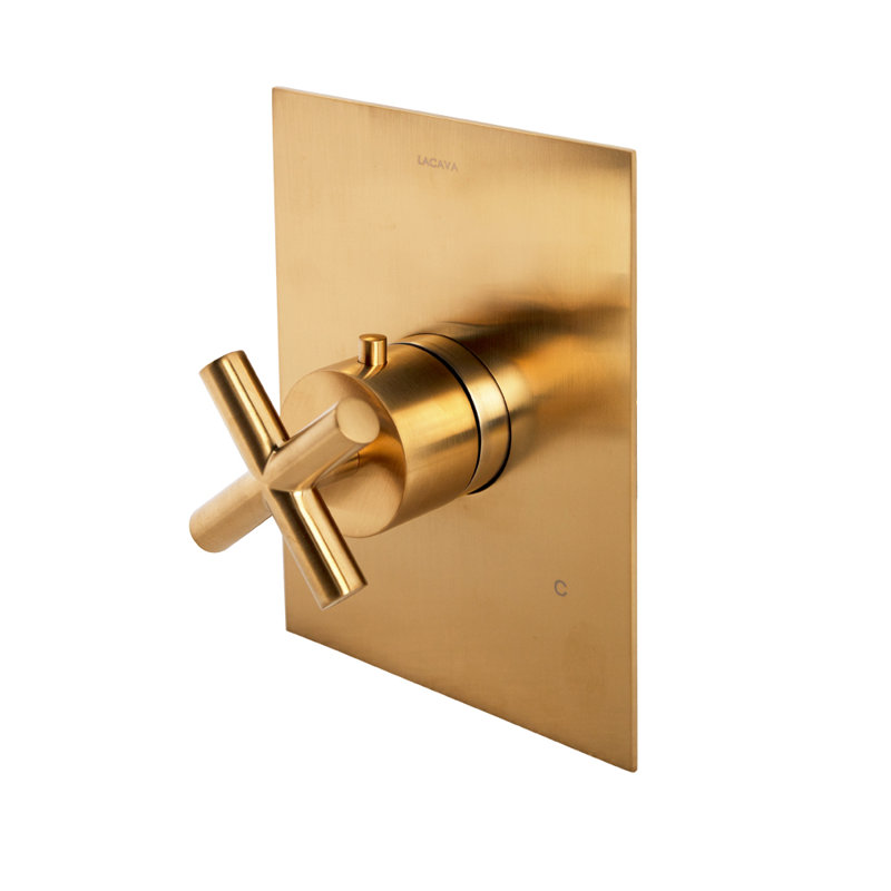 Cigno Built-in Faucet Trim, Brushed Gold